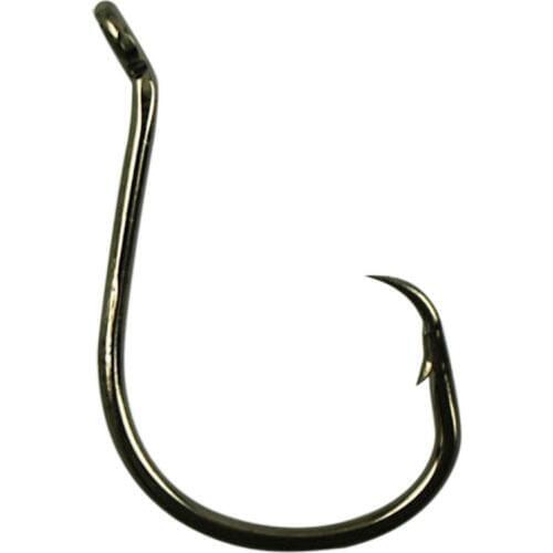 50 x Chemically Sharpened Octopus Circle Fishing Hooks Fishing Tackle black #1/0