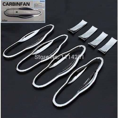 ABS Chrome Door Bowl Trims Cover 8Pcs/Set For 2014 2015 Jeep Cherokee