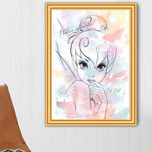 Full Drill 5D DIY Diamond Painting Butterfly Elves Cross Stitch Embroidery Diamond Mosaic Cartoon Rhinestones Decor Picture