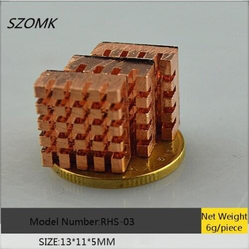 8 pcs, high quality aluminum radiator 13*11*5mm aluminum metal heat sink CPU aluminium heat sink