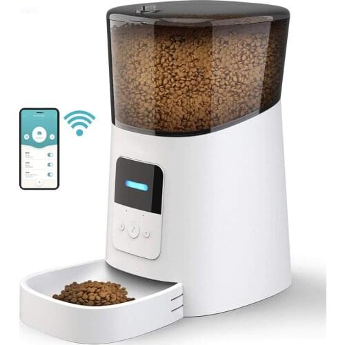 Automatic Cat Feeder WiFi Enable Smart Pet Dog Food Dispenser App Control Pet Puppy Kitten Voice Recorder Distribution Alarms