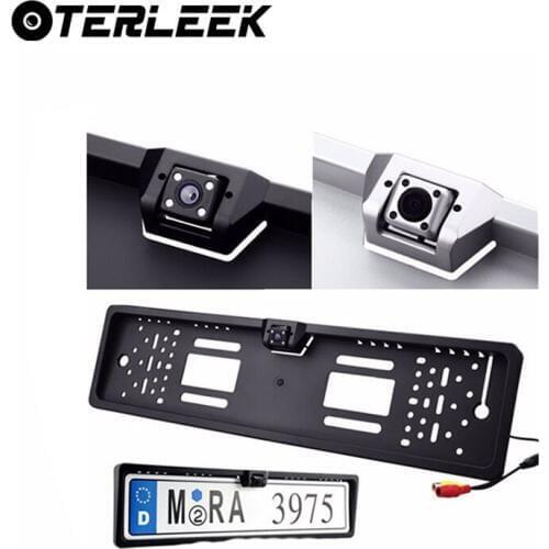 Car Camera DC12V HD Vehicle Waterproof Night Vision Camera Car EU Car License Plate Frame Parking Reversing Aid Tool