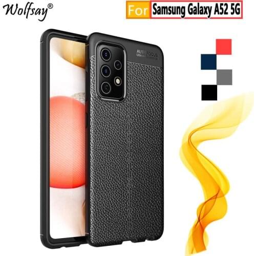 For Samsung Galaxy A52 4G Case For Samsung A52 4G Fashion Rubber Housings TPU Bumper Silicone Case For Samsung A52 4G Cover 6.5"