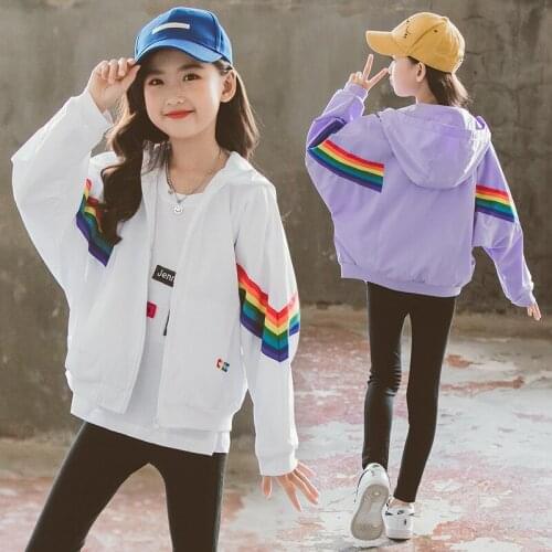 Girls Babys Coat Jacket Outwear 2021 Stripe Winter Autumn Overcoat Top Zipper Cardigan Childrens Clothing