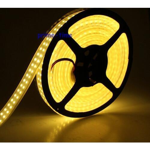 Double Row DC12V SMD 3528 LED Strip 1200LED 240leds/M 5m/lot IP67 Tube Waterproof Flexible Strip Light Warm White/White