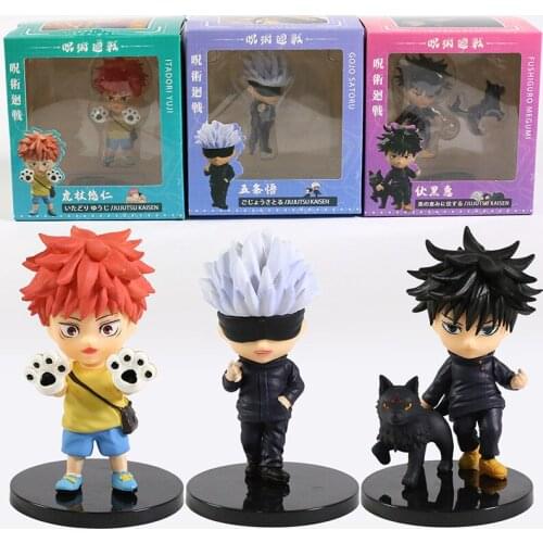 Jujutsu Kaisen Itadori Yuji Gojo Satoru Fushiguro Megumi PVC Figure Model Anime Collection Kid Gift Toy