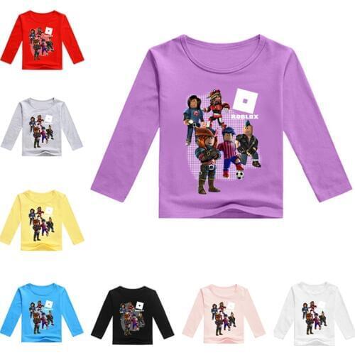 New Long Sleeve T Shirt boy and girl Spring and autumn O game Neck Color Patchwork Pullover Top Tees Casual Female Clothes