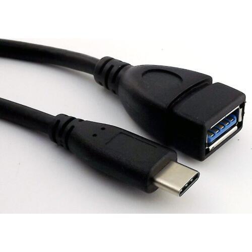 5x USB 3.1 Type C Male to USB 3.0 Type A Female Jack OTG Data Sync Charging Connector Adapter Cable 25cm