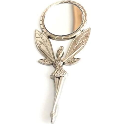 Silver 10 Pcs Angel Metal Mirror Silver Metal Angel Mirror Models wedding bride mariage хна henna