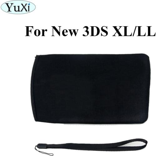 YuXi For Nintend New 3DS XL/LL Soft Cloth Protective Travel Portable Storage Bag Pouch Case+hand wrist strap for 3DSXL/3DSLL