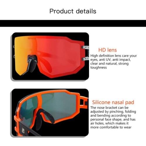 Nine-piece Set Of Lenses New Cycling Glasses Color-changing Cycling Glasses Myopia Men And Women Outdoor Sports Sand Sunglasses
