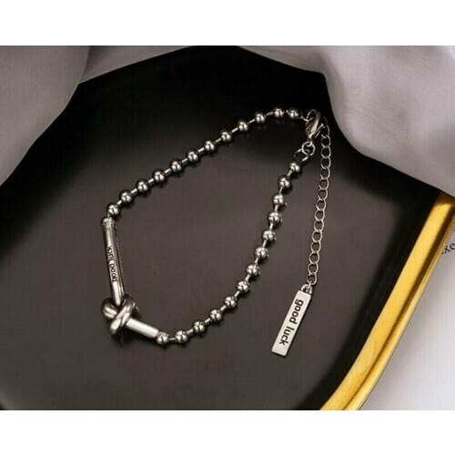 Popular Good Luck Bracelet Bead Linked Silver Color Womens Charm Gifts Jewellery