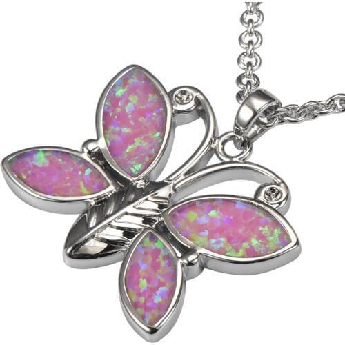Pink Fire Opal 925 Sterling Silver Pendant P182