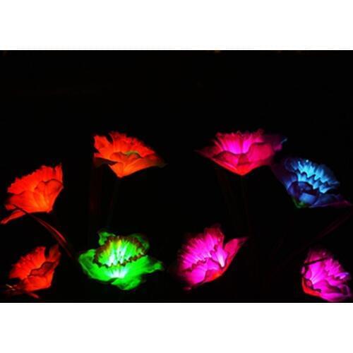 Solar Led Light Colorful Color Solar Energy Daffodil Lights LED Outdoor Waterproof Lawn Lamp Outdoor LED Solar Garden Light