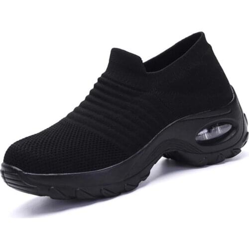 Oversize Summer Womens Sport Shoes Socks Sneakers Air Platform Sports Shoes Woman Running Shoes Women Black Fitness GME-0030