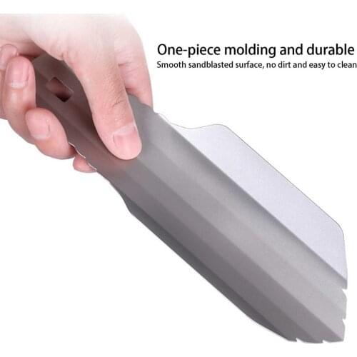 Outdoor Pure Titanium Shovel Lightweight Garden Multi-Tool Camping Equipment For Hiking Travel Survival With Storage Bag