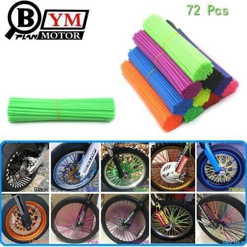 Universal Motocross SPOKE SKINS Wheel RIM SPOKE COVERS For KAWASAKI 500 KX 450 For KTM XR650L CRF230L CRF230M XL1000 1000 2000