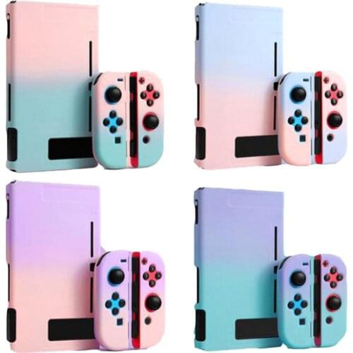 1 Coloful PC Shell Case For Nintendo Nintend Switch Protector Hard Case Shield Nintendos Joy Switch All Around Protection Cover