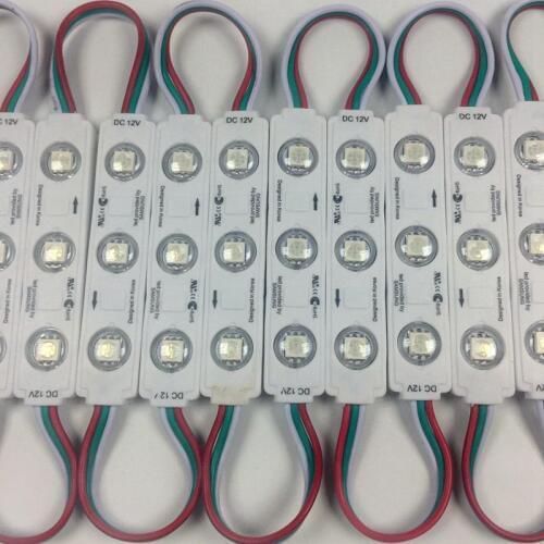 100 PCS WS2811 2811 IC 3led 5050 RGB LED Pixel Digital Module String Light Waterproof DC12V Injection ABS Material