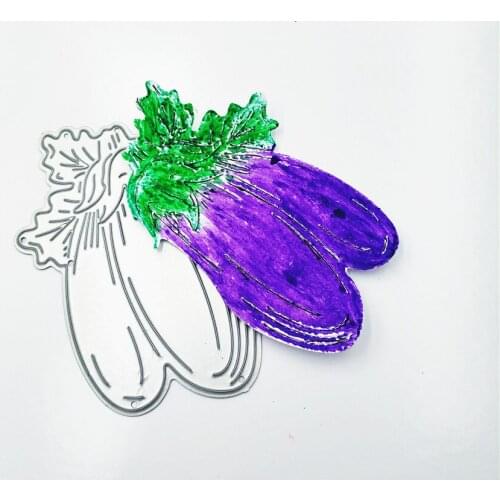 6.6x5.5cm eggplant vegetables die Cutting dies metal crafts paper die-cutting /DIY embossing Easter Halloween Scrapbooking