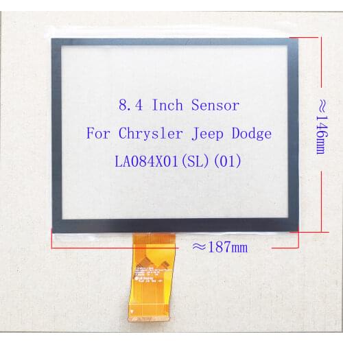 8.4 inch Car Radio Carpc Capacitive Touch Screen Sensor Digitizer Paenl 187*145mm For LA084X01 SL01 JEEP Dodge