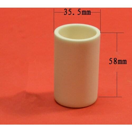 99.3% alumina crucible /40ml / cylindrical corundum crucible / ceramic crucible