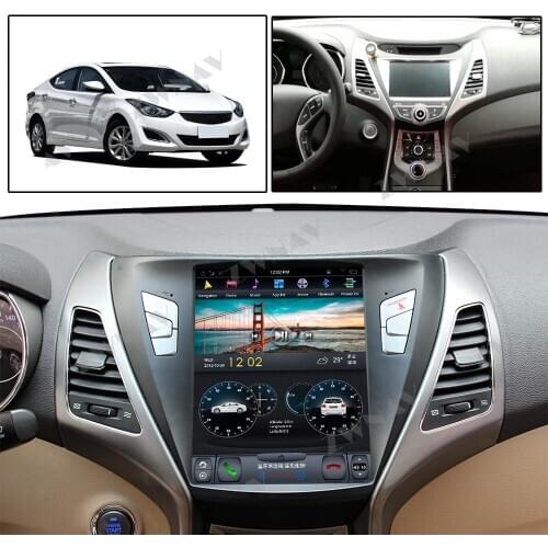 For Hyundai Elantra 2011-2016 PX6 4+64G Tesla style Android 9.0 screen car multimedia player GPS Audio Radio stereo BT head unit