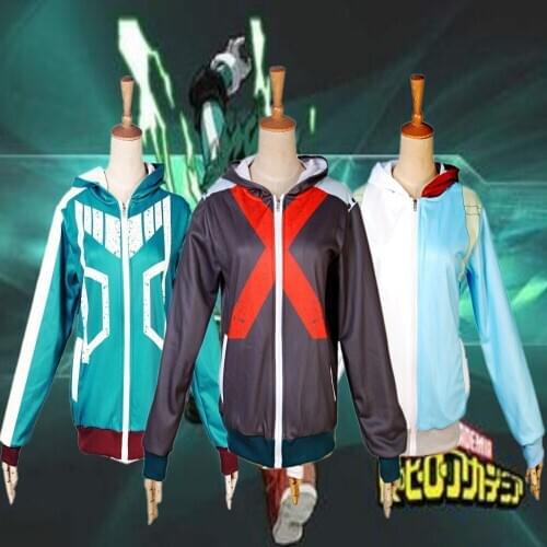 Boku No Hero Academia My Hero Academia Bakugou Katsuki Todoroki Shoto Cosplay Coat Unisex Jacket Hoodies Anime Sport Outfit
