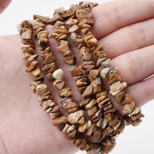 Irregular Picasso Beads Gravel Natural Stone Bead for Jewelry Making DIY Bracelet Necklace Handmade Accessories 15'' /Strand