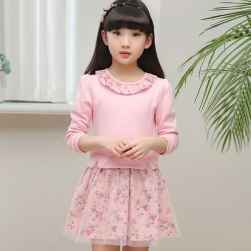 Kids Autumn Dress Long Sleeve 2018 Winter Girl Princess Dresses Children Dresses For Girls 2 3 4 5 6 7 8 9 10 11 12 Years Old