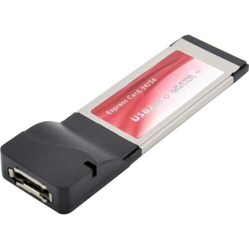 Express Card ExpressCard 34mm to usb2.0+eSata Hard Disk SSD Adapter e SATA sil3531 Chipset