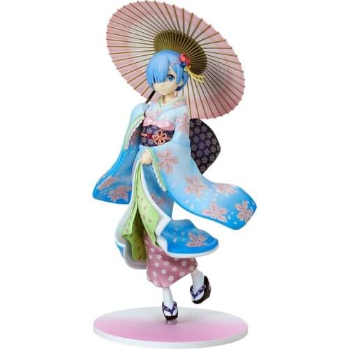 Life In a Different World From Scratch Rem Ukiyo-E Sakura JJapanese Anime Figure Model Ornaments Collectibles Model Toys