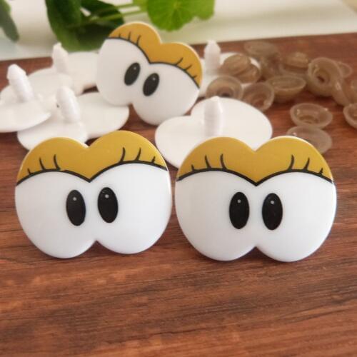 20pcs/lot--28x30mm print eyes plastic safety toy eyes & soft washer for diy plush bear accessories--20pcs--50pcs--100pcs option