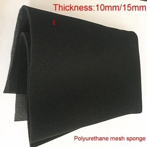 10mm 15mm Polyurethane filter cotton Honeycomb activated carbon sponge fan air blower Dust-proof Flame retardant sponge fibre