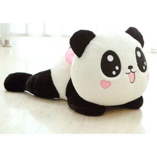 Quality Lying Down Cute PANDA BEAR Stuffed Animal Plush Soft Toy Cute Doll Gift Baby Pillow