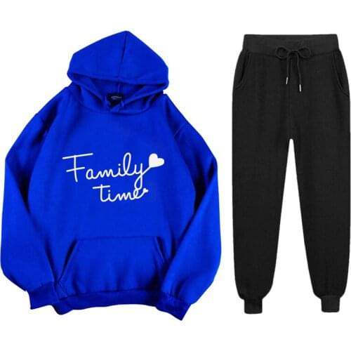 Abrini Women Sport Hoodies Two Fleece Sets Tracksuits Lettering Sweatshirts and Trousers Sets For Women 2021 Autumn Winter