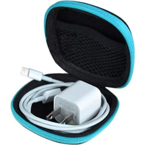 Random Color Coin Purses Earphone Headphone bags Carrying Storage Bag Pouch Case Coin Bags Wallets for charger cable
