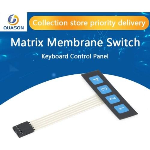 1pcs 1x4 4 Key Matrix Membrane Switch Keypad Keyboard Control Panel SCM Extended Keyboard Super Slim Controller for Arduino