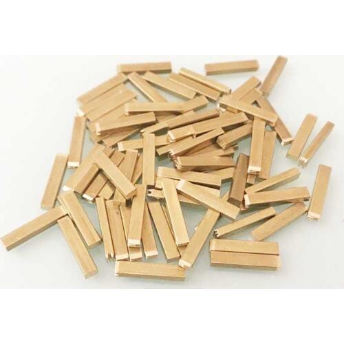 Copper 2*3*15mm the front letter for coding machine (A-Z 2pcs,0-9 4pcs,symbols 8pcs,T-type)