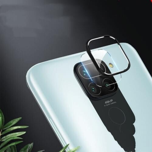 Metal Protective Ring +Temper glass For xiaomi Redmi 10x 4G Note9 Camera Tempered Glass Screen Protector xiaomi Redmi note9s