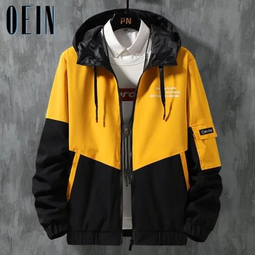 2021 Mens Bomber Jacket Slim Long Sleeve Patchwork Baseball Jackets Autumn Windbreaker Zipper Jacket Male Outwear Brand Clothing