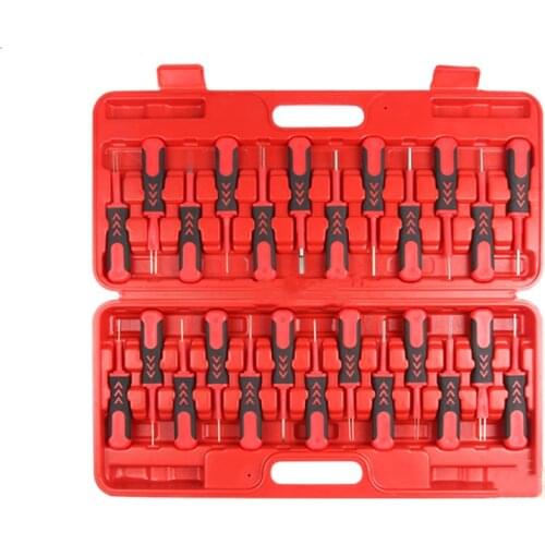 25Pcs/Set Universal Automotive Terminal Release Removal Remover Tool Kit Car Electrical Wiring Crimp Connector Pin Extractor Kit