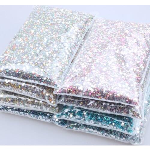 Normal AB Colors Resin Rhinestones 3mm 100000pcs Flatback Non Hotfix Giue On For Nails Art Decoration DIY 3D Jewelry Making
