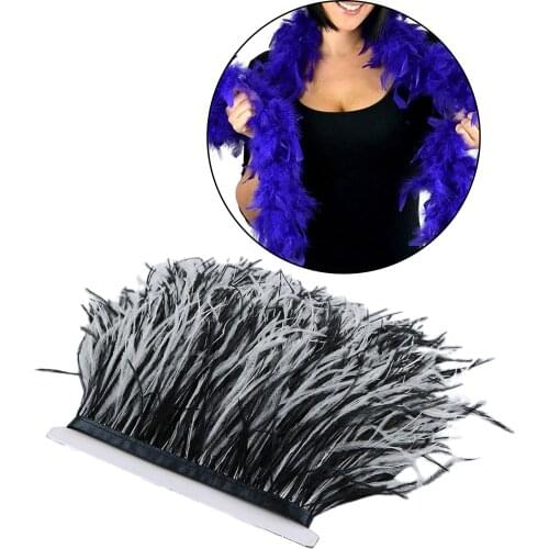 Fringe Trim 39'' Wedding Halloween Prom Dress Craft Feather Trimming
