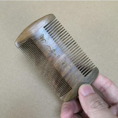 Dandruff comb Sandalwood Comb Scraping Head Scorpion Dense Tooth Combs To Dandruff Green Wood Hairbrush Hairdressing Supplies