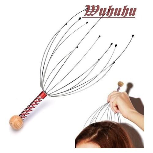 Hot Head Relax Massager Healing Neck Claw Massage Anti-stress Pain Relief Octopus Scalp Spa Headache Stimulate Blood Circulate