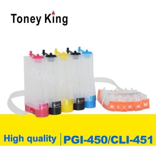 Toney King PGI-450 CLI-451 CISS Ink Supply System For Canon PIXMA MG5440 MG5540 MG5640 MG6340 MG6440 MG6640 MG7140 Printer