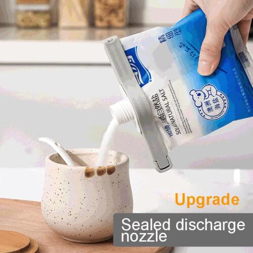 Discharge Nozzle Sealing Clip Food Snack Seal Sealing Bag Clips Moisture-proof Sealer Clamp Plastic Tool Kitchen Accessories NEW