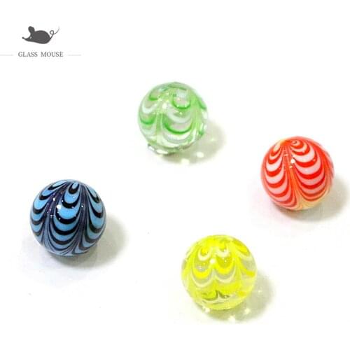 4PCS 16mm Handmade Glass Marbles Balls Charms Home Decor Accessories For Fish Tank Vase Aquarium Game Pinball Pat Toys For Kids