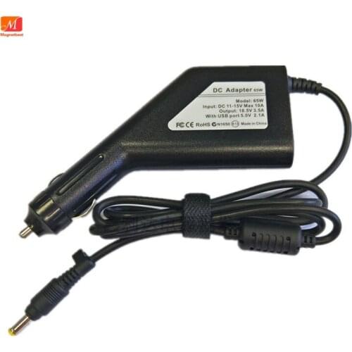 18.5V 3.5A 65W Laptop Car DC Adapter Charger For HP Compaq 6720s 500 510 520 530 540 550 620 625 Power Supply 5V 2.1A USB Port
